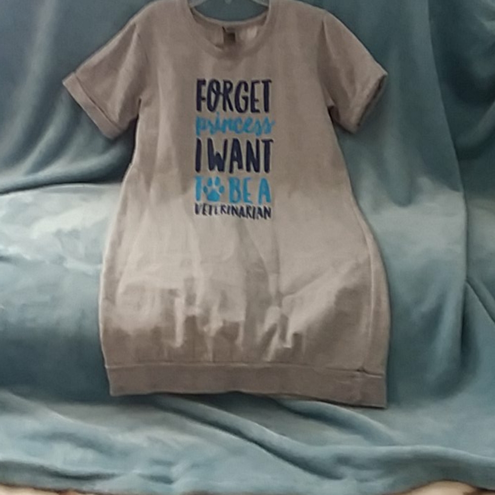 Girls light gray dress never worn